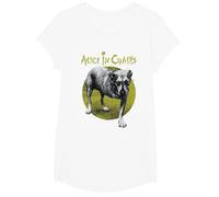Alicia En Cadenas - Perro Camiseta, Niñas, Blanco, XS