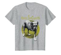 Alicia En Cadenas - Perro Camiseta, Niños, Gris Jaspeado, 8 años