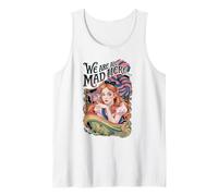 Alicia en el país de las maravillas Cheshire Lewis Carroll Ilustración Camiseta sin Mangas