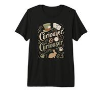 Alicia en el País de Las Maravillas Curioso (Curiouser) Camiseta Premium