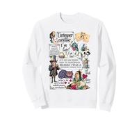 Alicia en el país de Las Maravillas Personajes Lewis Carroll Ilustración Sudadera