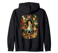 Alicia en el país de Las Maravillas Personajes Lewis Carroll Ilustración Sudadera con Capucha
