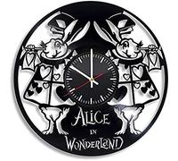Alicia en el país de Las Maravillas Reloj de Vinilo Vintage 12 '' Accesorio Hecho a Mano Regalo Original para niños Niñas Adolescentes Habitación Hogar Cocina Decoración temática