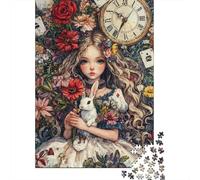 Alicia en el País de Las Maravillas Set De 1000 Piezas Papel Reciclado Puzzle Familiar Aficionados A Los Entretenimiento Fin De Semana Rompecabezas Atractivo 38x26cm/1000pcs