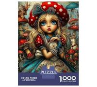 Alicia en el país de Las Setas 1000 Piezas Paquete De Puzzle Puzzle Cartón Extra Grueso - Favorito De Coleccionistas, Relajación Mental, Regalo Genial para Viajes O Fiestas 70x50cm/1000pcs