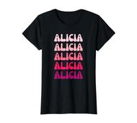 Alicia First Name Minimalist Design Camiseta gráfica económica
