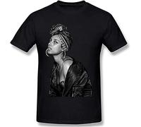 Alicia Keys Fashion Cotton T-Shirt Unisex Gift Men's Black Tees XXL
