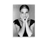 Alicia Keys Póster Blanco y Negro Pintura Decorativa Lienzo Arte de Pared Salón Póster Dormitorio Pintura, Arte de Pared Impresión de Imagen Moderna Decoración de Habitación Familiar 24 x 36 Pulgadas