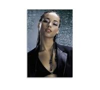 Alicia Keys Singer Art Poster Pintura Decorativa Lienzo Arte Mural Salón Póster Dormitorio Pintura, Arte de Pared Impresión de Imagen Moderna Decoración de Habitación Familiar 20 x 30 Pulgadas (50 x
