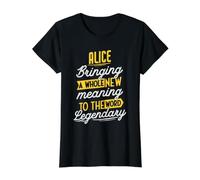 Alicia legendaria Diciendo Divertido Nombre de Alicia Camiseta gráfica económica