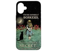 Alicia y el Gato de Cheshire La Noche Estrellada: Cita de Locos Carcasa para iPhone 16 Plus