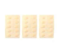 Alide 3 Almohadillas 3D Para Practicar Labios, De Silicona Suave, Con Textura Similar a La Piel Humana, 10 Formas.