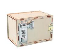 Alide Caja De Seguridad Con Contraseña, Construye Tu Propia Caja De Madera, Caja De Seguridad Mecánica, Kits De Carpintería, Materiales Para Bricolaje