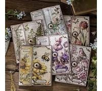 Alideco 180 piezas de papel vintage para álbumes de recortes, abejas, plantas, flores, papel de álbumes de recortes para suministros de diario, papel decorativo para diarios basura (shiluodehuayuan)