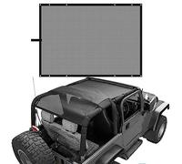 ALIEDA Cubierta Superior de Malla para Parasol para Jeep Wrangler TJ 1997-2006, Cubierta Superior Suave para Bikini con Parasol, Parasol de poliéster Duradero