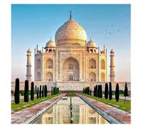ALIEDA DIY Diamond Painting, 5D Diamond Painting Full Diamond Embroidery Taj Mahal Painting Cross Stitch Kit Home Wall Decoration(20x30cm)