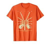 Alien 45th Anniversary Facehugger 1979 Movie Poster Space Camiseta, Hombre, Naranja, XL