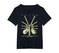 Alien 45th Anniversary Facehugger 1979 Movie Poster Space Camiseta, Mujer Tallas Grandes, Negro, 4XL Grande