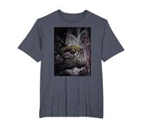Alien 45th Anniversary Xenomorph Facehugger Attacking Art Camiseta, Hombre Tallas Grandes, Azul Jaspeado, 6X Alto