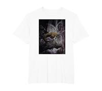 Alien 45th Anniversary Xenomorph Facehugger Attacking Art Camiseta, Hombre Tallas Grandes, Blanco, 3X Alto