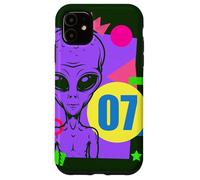 Alien 7mo cumpleaños Alien 7 años Alien colorido Carcasa para iPhone 11