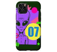 Alien 7mo cumpleaños Alien 7 años Alien colorido Carcasa para iPhone 11 Pro