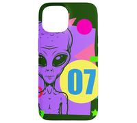 Alien 7mo cumpleaños Alien 7 años Alien colorido Carcasa para iPhone 15
