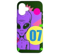 Alien 7mo cumpleaños Alien 7 años Alien colorido Carcasa para iPhone 16