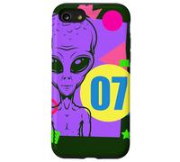 Alien 7mo cumpleaños Alien 7 años Alien colorido Carcasa para iPhone SE (2020) / 7 / 8