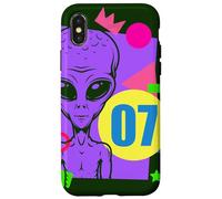 Alien 7mo cumpleaños Alien 7 años Alien colorido Carcasa para iPhone X/XS