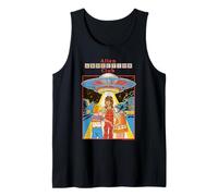 Alien Abduction Club UFO Retro Vintage Funny Adult Humor Camiseta sin Mangas