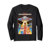 Alien Abduction Club UFO Retro Vintage Funny Adult Humor Manga Larga