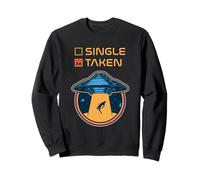 Alien Abduction Single VS Tomado Retro UFO Flying Saucer Juego de palabras Sudadera