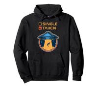 Alien Abduction Single VS Tomado Retro UFO Flying Saucer Juego de palabras Sudadera con Capucha