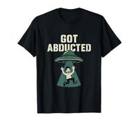 Alien Abduction UFO Humor Got Abducted Stencil Gráfico Camiseta