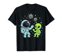 Alien and Astronaut Lunar Moon Kid Camiseta