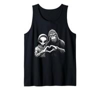 Alien and Bigfoot Love - Letrero de mano retro vintage Camiseta sin Mangas