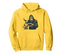 Alien and Bigfoot Love - Letrero de mano retro vintage Sudadera con Capucha