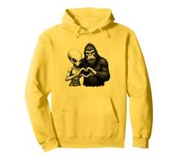 Alien and Bigfoot Love - Letrero de mano retro vintage Sudadera con Capucha