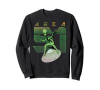 Alien Area 51 Camisa UFO Hombre Verde Platillo Volador Espacio Sudadera