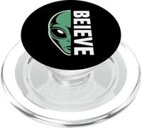 Alien Believe Sign Divertido OVNI para divertidos creyentes en extraterrestres OVNIs PopSockets PopGrip para MagSafe