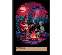 Alien & Bigfoot Adventure Notebook - Lined Journal with UFO and Forest Theme for Students, Teachers, and Outdoor Enthusiasts
