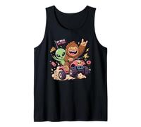 Alien Bigfoot No' Rules Just Vibes Funny Cryptid Camiseta sin Mangas