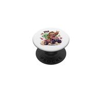 Alien Bigfoot No' Rules Just Vibes Funny Cryptid PopSockets PopGrip Adhesivo