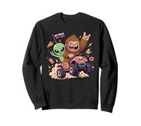 Alien Bigfoot No' Rules Just Vibes Funny Cryptid Sudadera