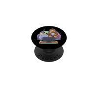 Alien Bigfoot Noche de Cine Funny Cryptid Friends PopSockets PopGrip Adhesivo