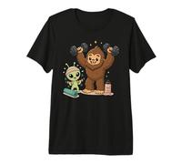 Alien Bigfoot Stay Weird Funny Workout Friends Camiseta Premium