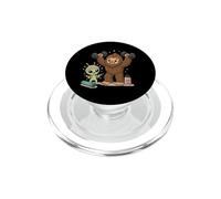 Alien Bigfoot Stay Weird Funny Workout Friends PopSockets PopGrip para MagSafe