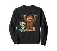 Alien Bigfoot Stay Weird Funny Workout Friends Sudadera