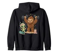 Alien Bigfoot Stay Weird Funny Workout Friends Sudadera con Capucha